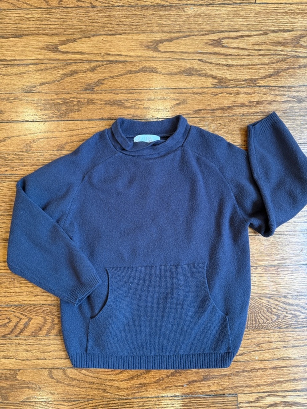 Zara Boy’s  Navy Crewneck Pocket Pullover